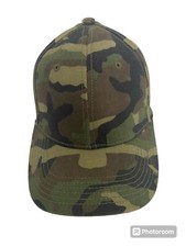 Premium Camo Fitted Cap Baseball Cap Hat, Curved Bill / Brim NEW