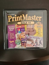 PrintMaster Gold 10 Excellent CDs Broderbund Software Windows 95 98 PC Desktop