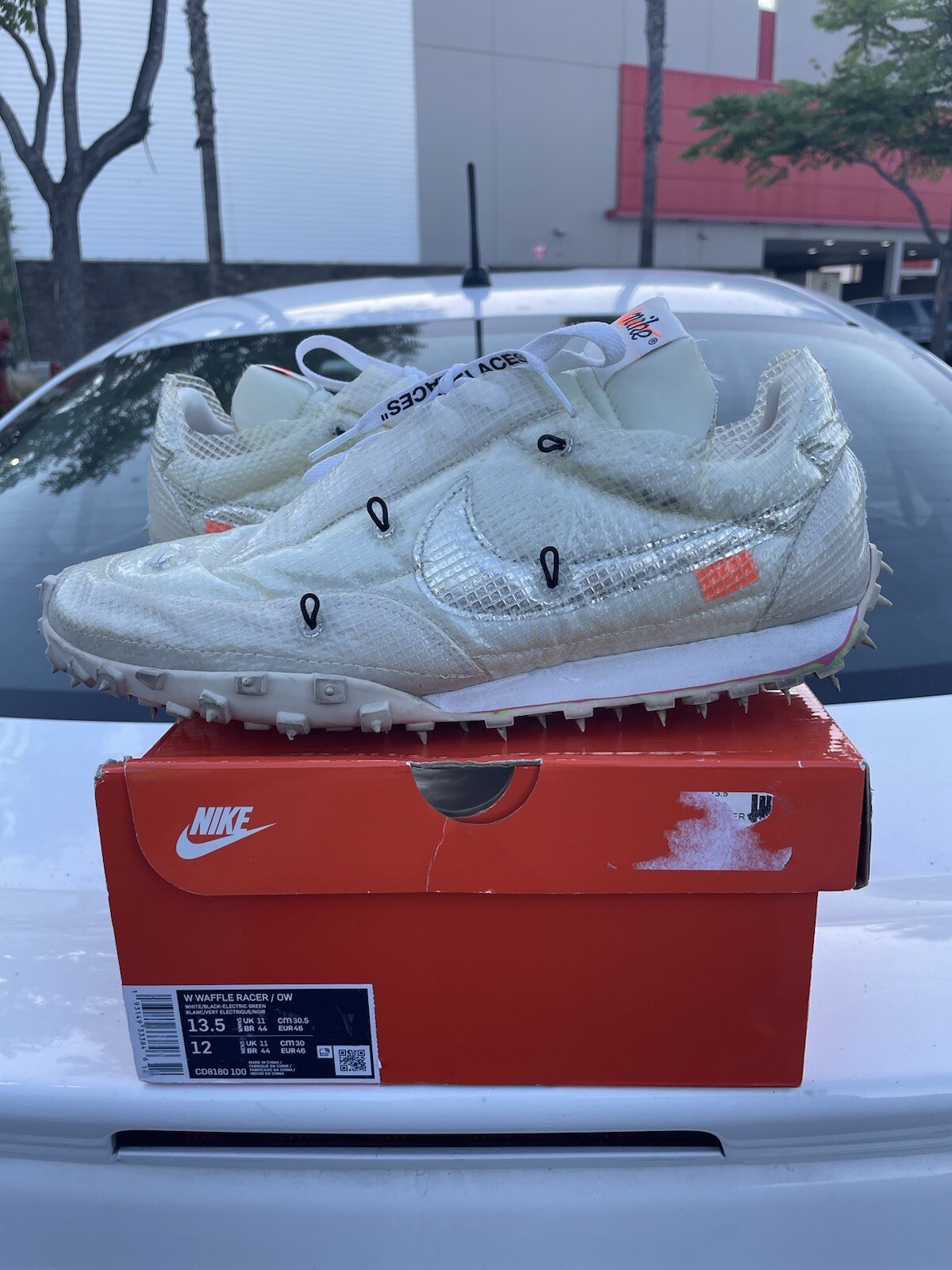 off white nike waffle