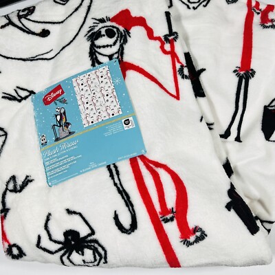 Disney The Nightmare Before Christmas 50 x70  Blanket Jack Santa Hat Zero NEW