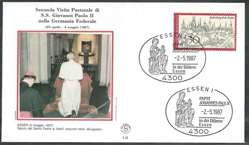 1987 VATICAN VOYAGES OF THE POPE GERMANY ESSEN - SV