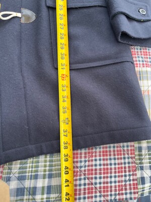 Vintage ZERO KING Blue Plaid Lined Wool Blend Jacket Coat Mens 42