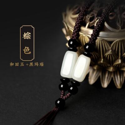 Hotan Jade Simple Jade Pendant Hanging Rope Jade Pendant Necklace Jade Pendant