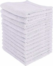 600 GSM Towels 12 Pack Premium Soft Cotton Washcloth Set 12 x 12 Inches