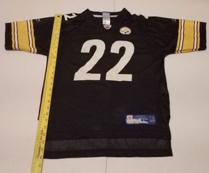 Reebok NFL Youth L Pittsburgh Steelers Duce Staley #22 Jersey - Preowned, Cracki