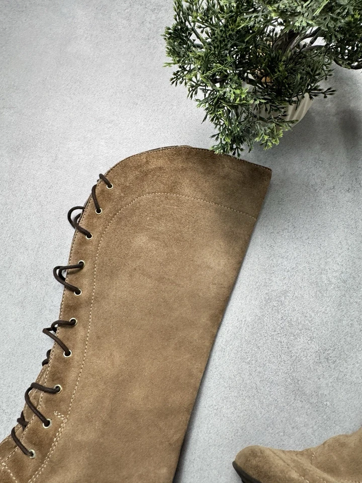 Bota de mujer vintage Y2K Geox Racing Avant Garde beige talla 40 EE. UU. 10 Foto 2 de 4