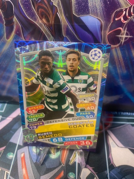 2016 Topps Match Attax UEFA Champions League DEF DUO S. Coates & R. Semedo LP