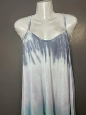 Raviya Dress Womens Medium Multicolor Tie Dye Hi Low Maxi Sundress Boho Beach