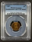 1907 Indian Head Cent PCGS UNC Details