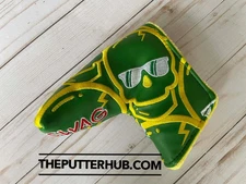 SWAG Golf NOOB Masters Green Amen Concentric Skulls Blade Head Cover