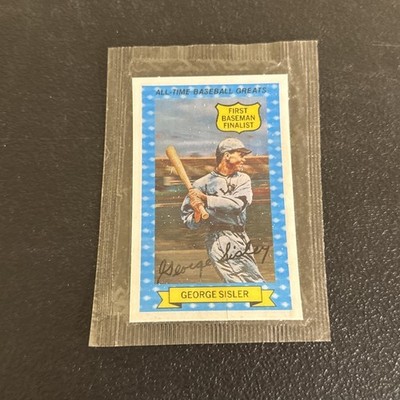 1972 Kellogg's All-Time Greats #5 George Sisler St Louis Brown Sealed. C011526