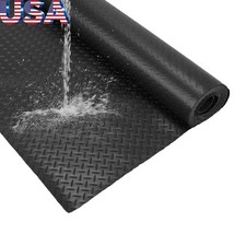 7.9x21/32.8 FT Garage Floor Mat 2.5mm Garage Mat Diamond Plate PVC for Under Car