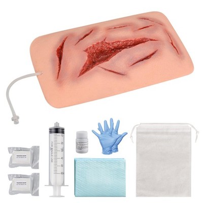 Large Laceration Wound Simulator with Bleeding Function, Wound Packing Task T...