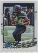 2023 Panini Clearly Donruss Rated Rookie Zach Charbonnet #91 0i7z