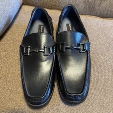 Bruno Marc Men's Shoes Size 9 Leather Dress Black Shoes