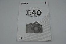 Nikon D40 DSLR Camera Instruction Book / User Manual in SPANISH LANGUAGE
