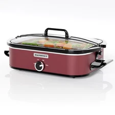 [NEW] MAGNIFIQUE 4-Quart Slow Cooker with Casserole Manual Warm Setting - Per...