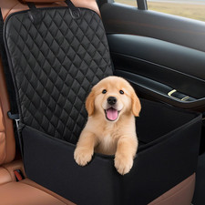 Waterproof Dog Car Seat Washable Pet Booster Travel Bed For SUV Truck Back Seat