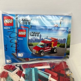 LEGO City 60004 Fire Station Building Toy Set with Instructions Pre-owned