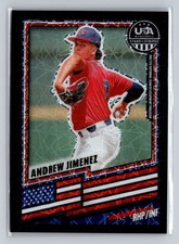 Andrew Jimenez [Black Velocity /39] #146 2026 Panini Stars and Stripes Prizm USA