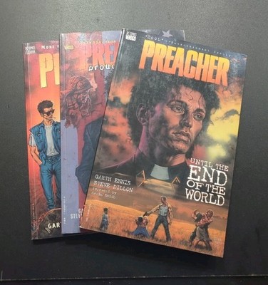 Preacher Vol 1 2 3 TPB Lot Garth Ennis Steve Dillon DC Vertigo Gone to Texas