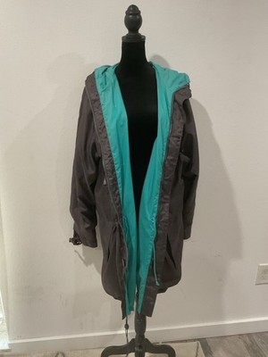 Bergans Norway Vintage 90s Rain Jacket Teal Lined Utility Parka Gorpcore, Mens M