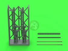 Master 1/48 Spandau LMG 08/15 MG w/Short Charging Handle WWI (2 guns) AM-48-183