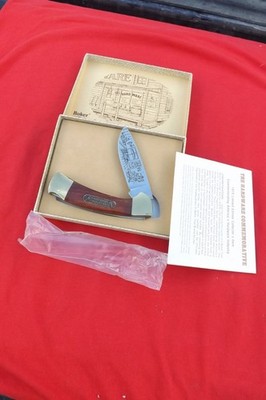BOKER TREE BRAND SOLINGEN GERMANY WOOD PREMIUM LOCKBACK KNIFE 1979 CLASSIC 24701