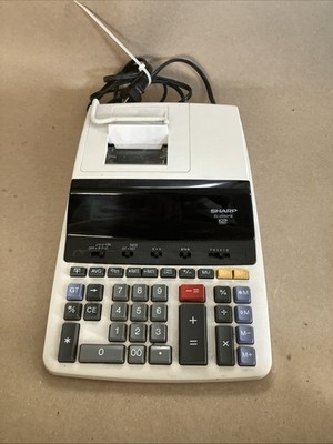 Sharp EL-2630P III Printing Calculator 12 Digit Adding Machine Working