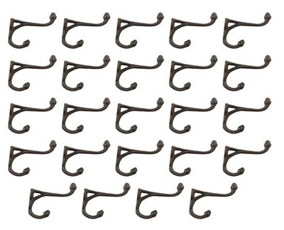 Midwest Craft House 24 Rustic Coat Hooks 3 1/4'' HAT Entry Way Hall Tree Keys ...