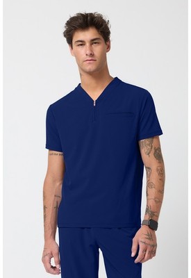 Infinity GNR8 Men's Partial Zip V-neck Top IN702A NAV Navy Free Shipping