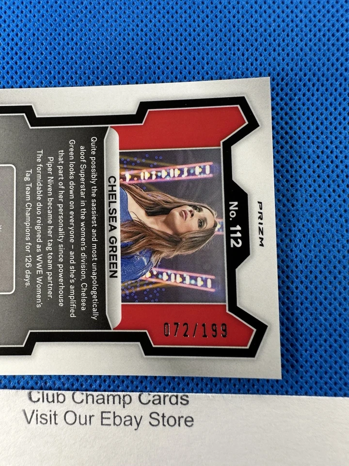 2024 #112 Chelsea Green Panini Prizm WWE Premium Box Set Silver Pandora 072/199 - Image 3 of 4