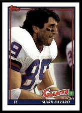 1991 Topps Mark Bavaro New York Giants #35