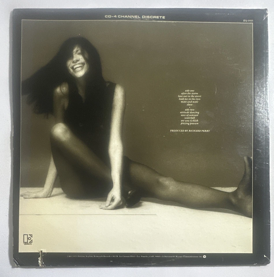 Carly Simon - Playing Possum (LP, Album, Quad) Quadraphonic EX / VG+ - Image 3 of 4