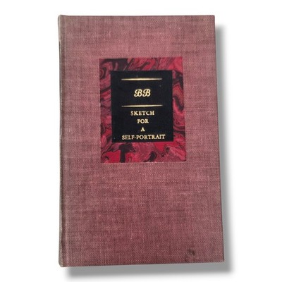 A Sketch for a Self Portrait by Bernard Berenson 1949 Red Hardcover Book