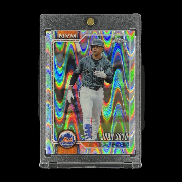 JUAN SOTO SEISMIC RAYWAVE REFRACTOR CARD 2026 Topps Chrome Parallel - Mets