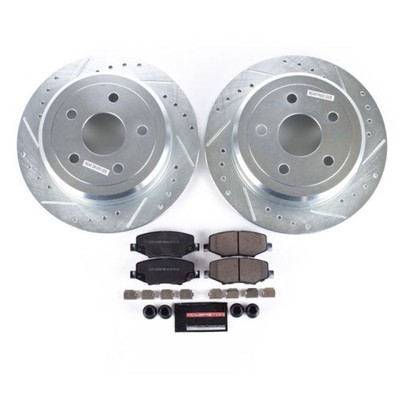 Powerstop     Power Stop K3090 Rear Z23 Carbon Fiber Brake Pads With Drilled