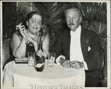 Press Photo Socialites Elsa Maxwell & William Rhinelander Stewart - kfx38055