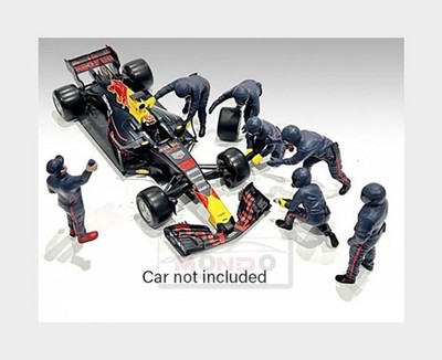 1:43 AMERICAN DIORAMA F1 Set 2 Pit-Stop Set 7 X Meccanici Mechanics AMDI38390 Mo