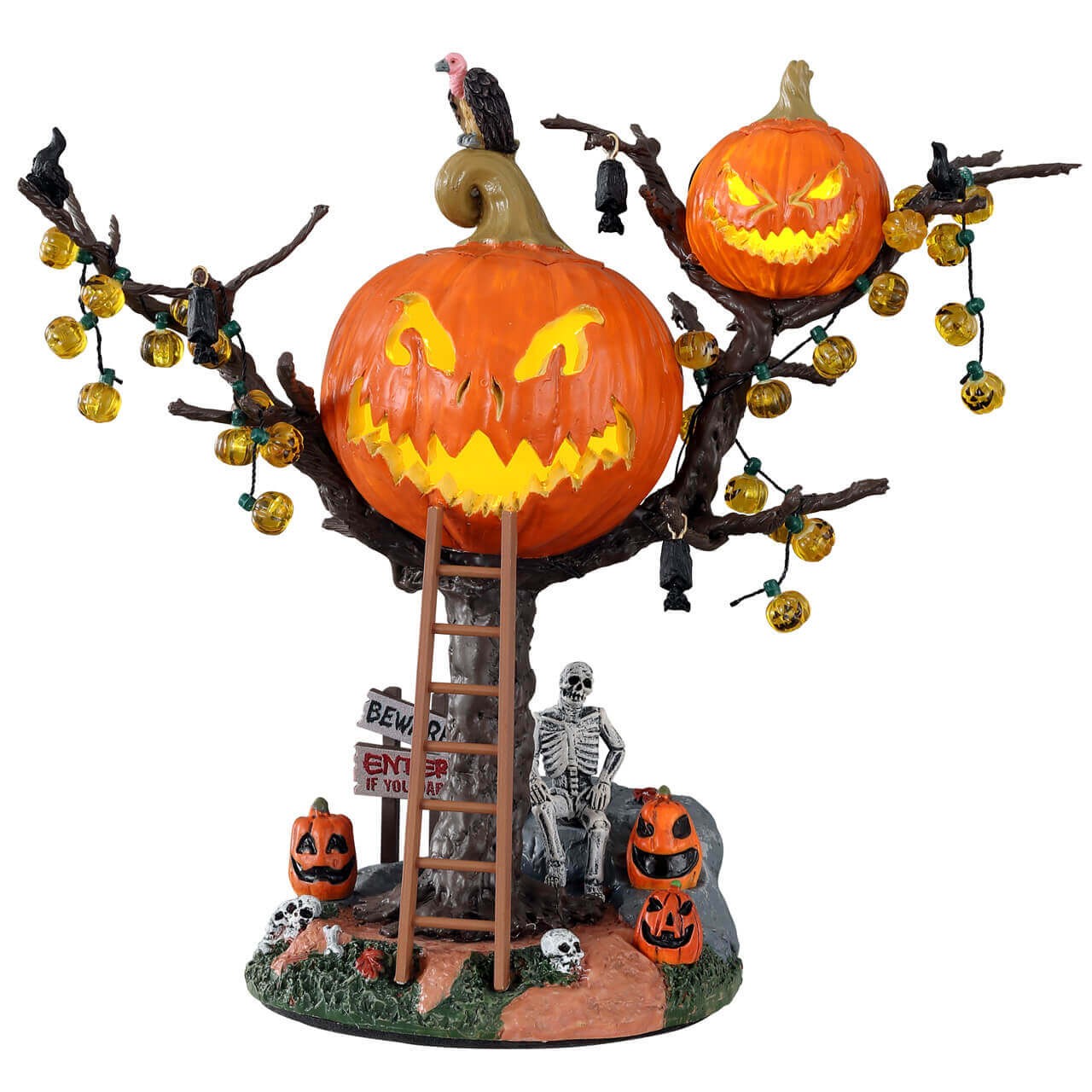 Lemax Spooky Town Table Accent - Pumpkin Tree House