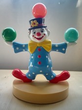 Vintage 1980 Lullabells Lighted MUSICAL Clown Plays Nursery Lullabies