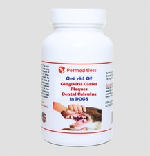 GINGIVITIS, CARIES, PLACAS, CALCULOS DENTAL EN PERROS 100 TABLETS - MADE IN USA