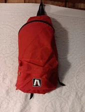 Vintage Red Academy Broadway Backpack SCHOOL Bag Clean Vg Fast Shipping 