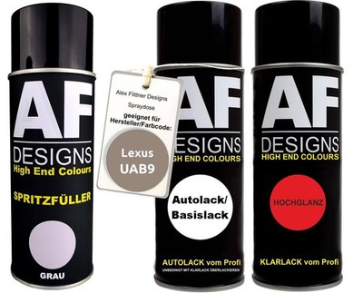 Spritzfüller Set für Lexus UAB9 Beige Metallic Klarlack Spritzfüller Grundierung