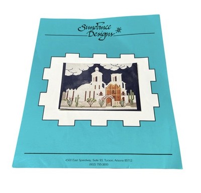 Mission San Xavier Arizona Landmark counted Cross Stitch Instructions Only