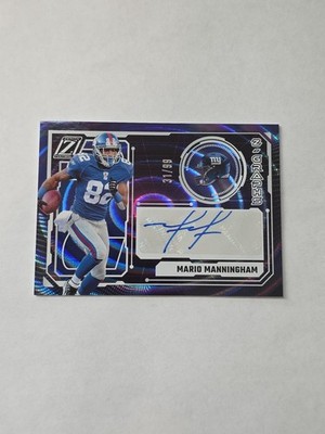 2024 Panini Zenith Z-Graphs Auto /99 Mario Manningham ZG-MMM Giants