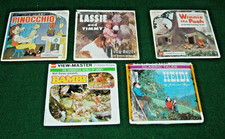 Lot of 5 Vintage gaf 21 View-Master Stereo Pictures with Storybook Booklets