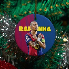 Raphinha Inspired Christmas Ornament - Catalonia Top Team Fans Tribute Keepsake