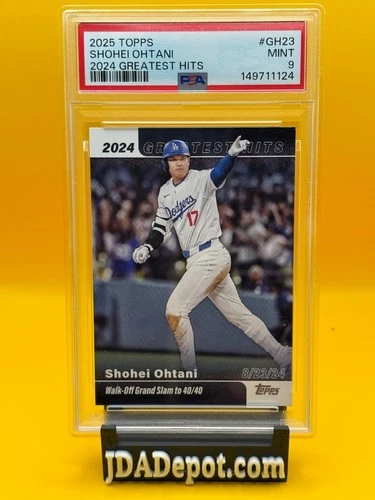 2025 TOPPS SHOHEI OHTANI 2024 GREATEST HITS #GH23 PSA 9