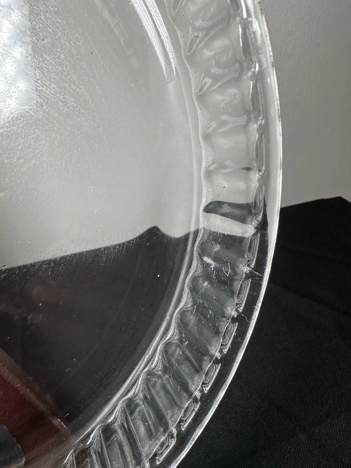 Vintage Pyrex Corning Round Tray Clear Serving Dish Dessert Cake Roast Food - Image 4 of 4